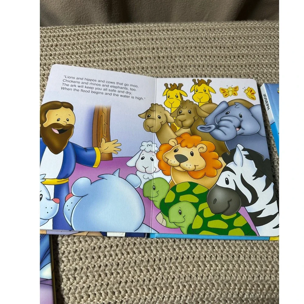 Bendon Bible Stories Board Book Set Noah Joseph Baby Jesus 3-Pack Kids Religious